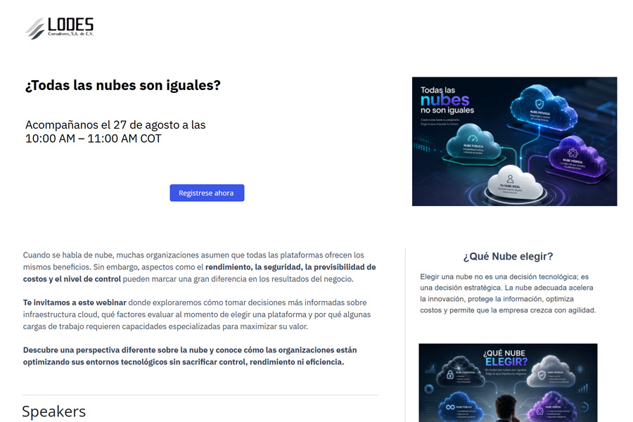 ¿Todas las nubes son iguales?